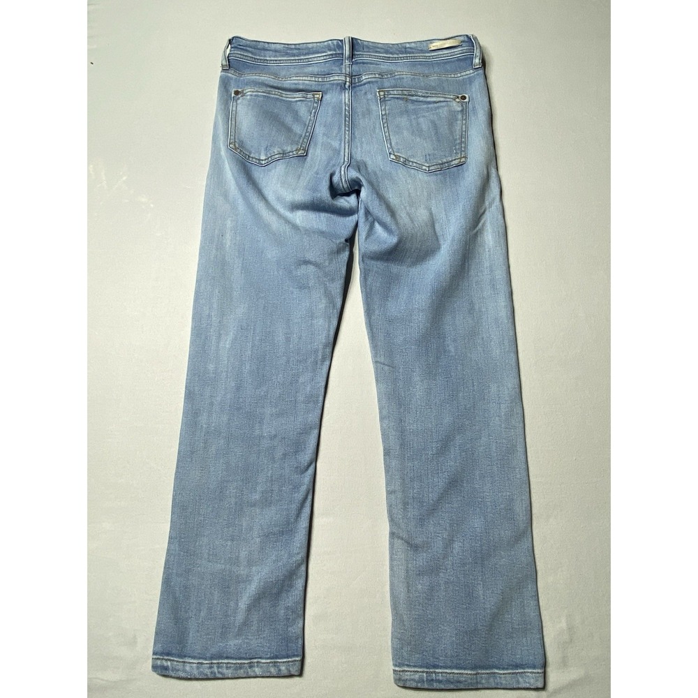 Pilcro Anthropologie Womens 27 Slim Boyfriend Jeans Distressed Light Wash - Picture 12 of 12